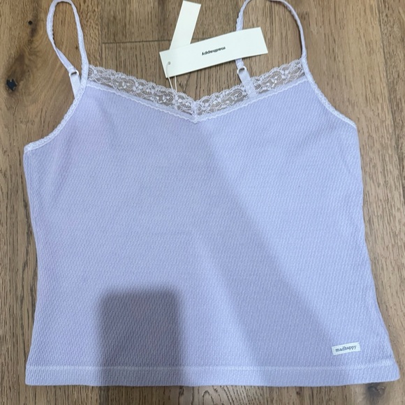 Madhappy Textured Lavender Lace tank women’s large $70 - Picture 3 of 9